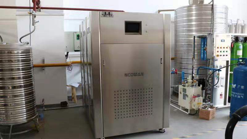 廣東某食品工廠采購紐克曼1噸蒸汽熱源機！
